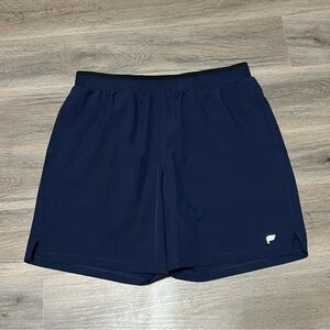 Fabletics Men's Large Shorts Blue Activewear Stretch Drawstring Gym Workout